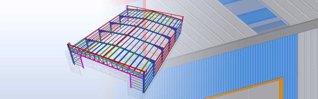 3D design of steel structures_hangar